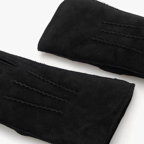 Ladies Iris Sheepskin Gloves Black Extra Image 4